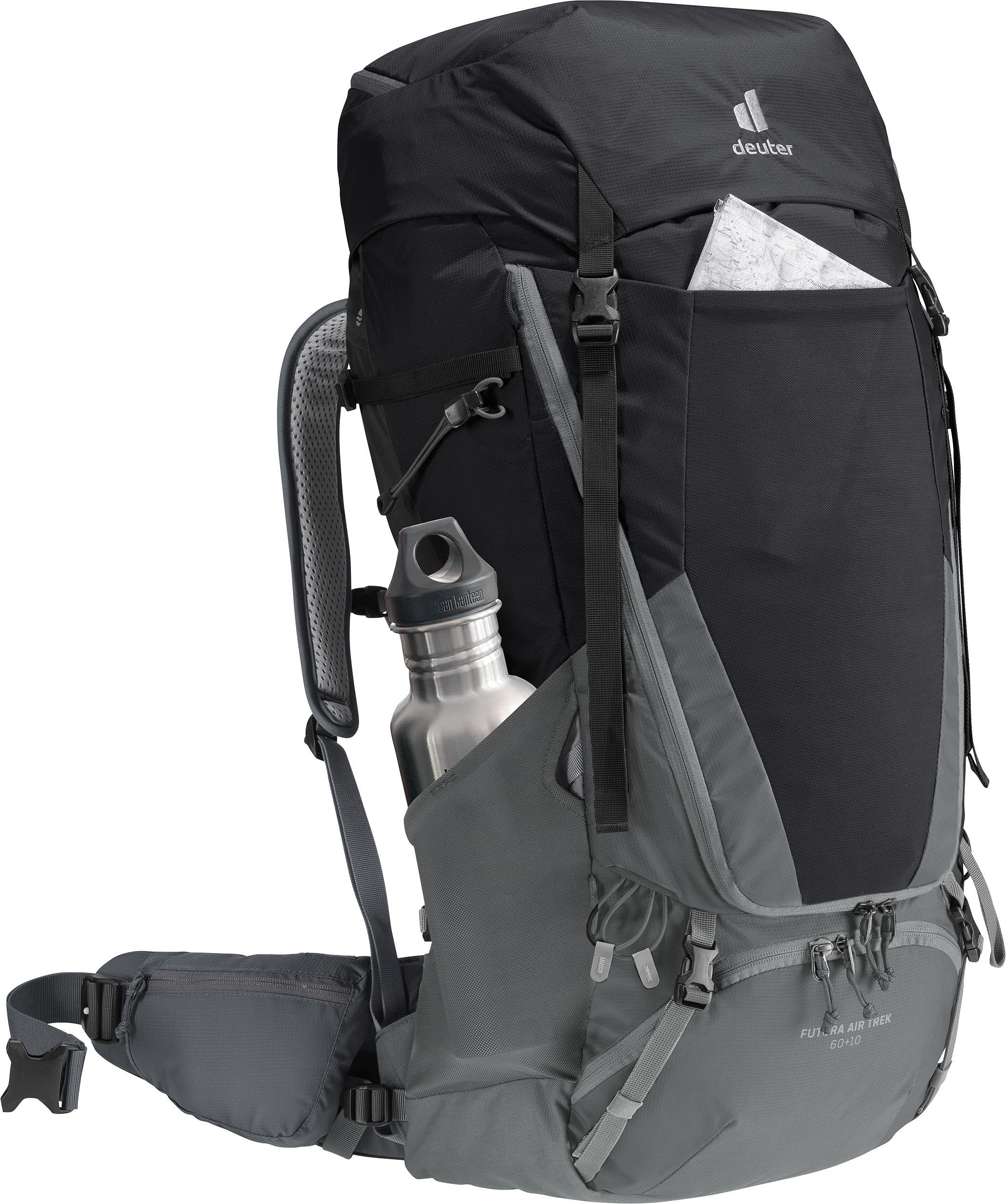 Deuter Futura Air Trek 60+10 unisex Wanderrucksack Trekkingrucksack black/graphite NEU