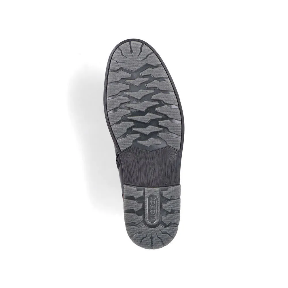 Rieker Schnürstiefel Herren Freizeitstiefel Stiefelette schwarz