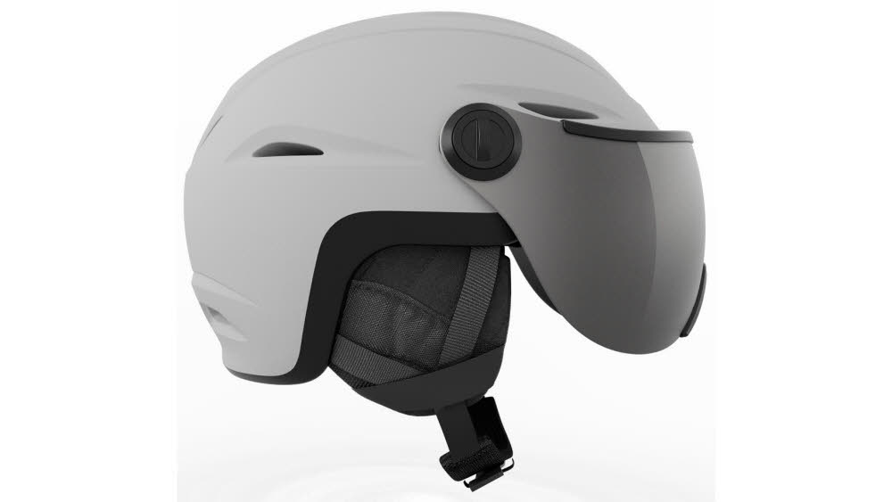 Giro Vue Mips Unisex Skihelm Visierhelm Snowboardhelm matte light grey/silver flash
