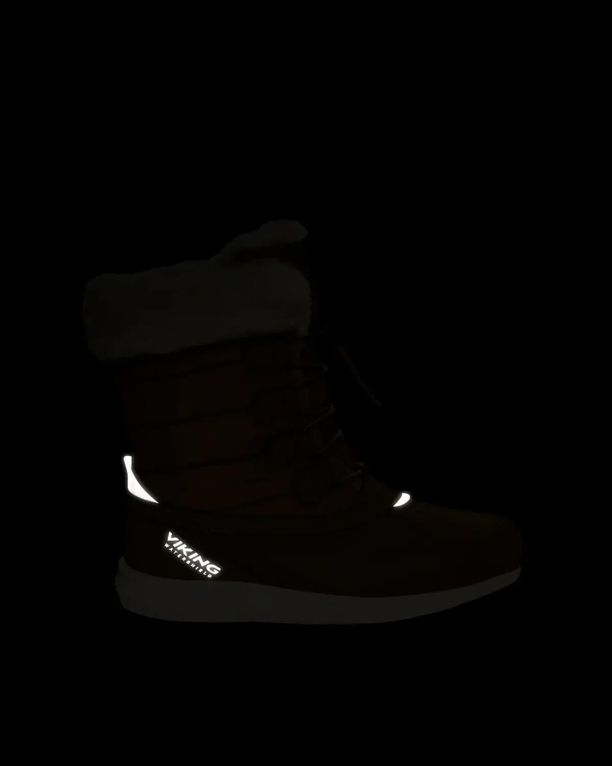 Viking Equip Warm WP Zip Mädchen Thermoboots Winterstiefel dark natural