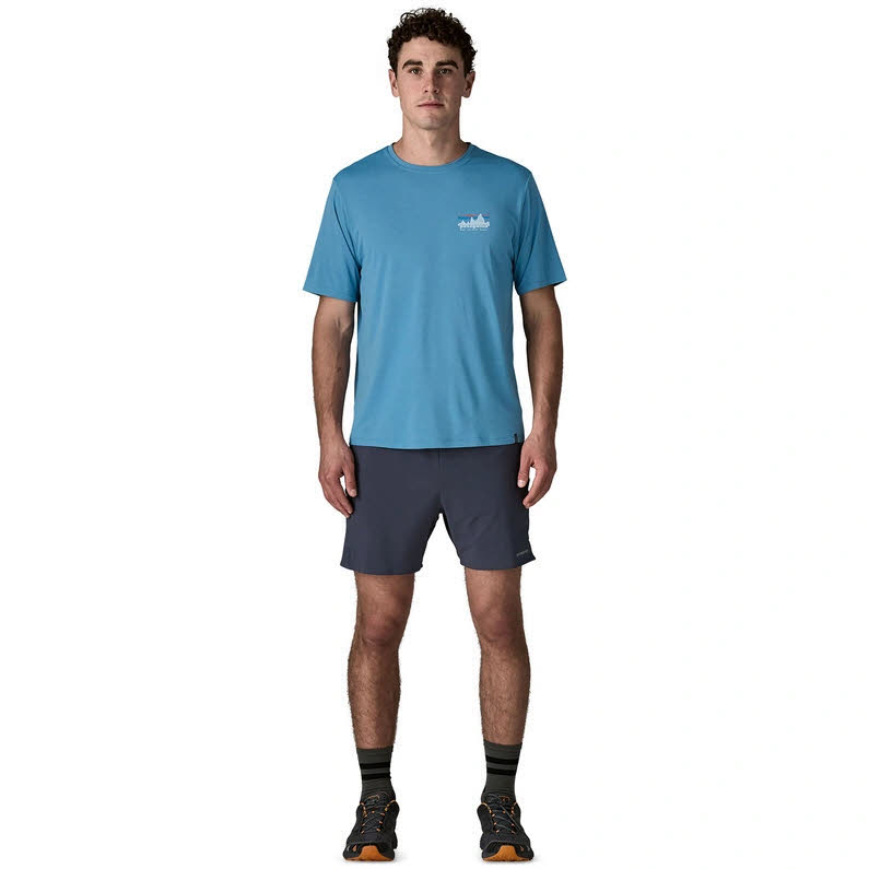 Patagonia Capilene® Cool Daily Shirt - '73 Skyline T-Shirt Herren blau