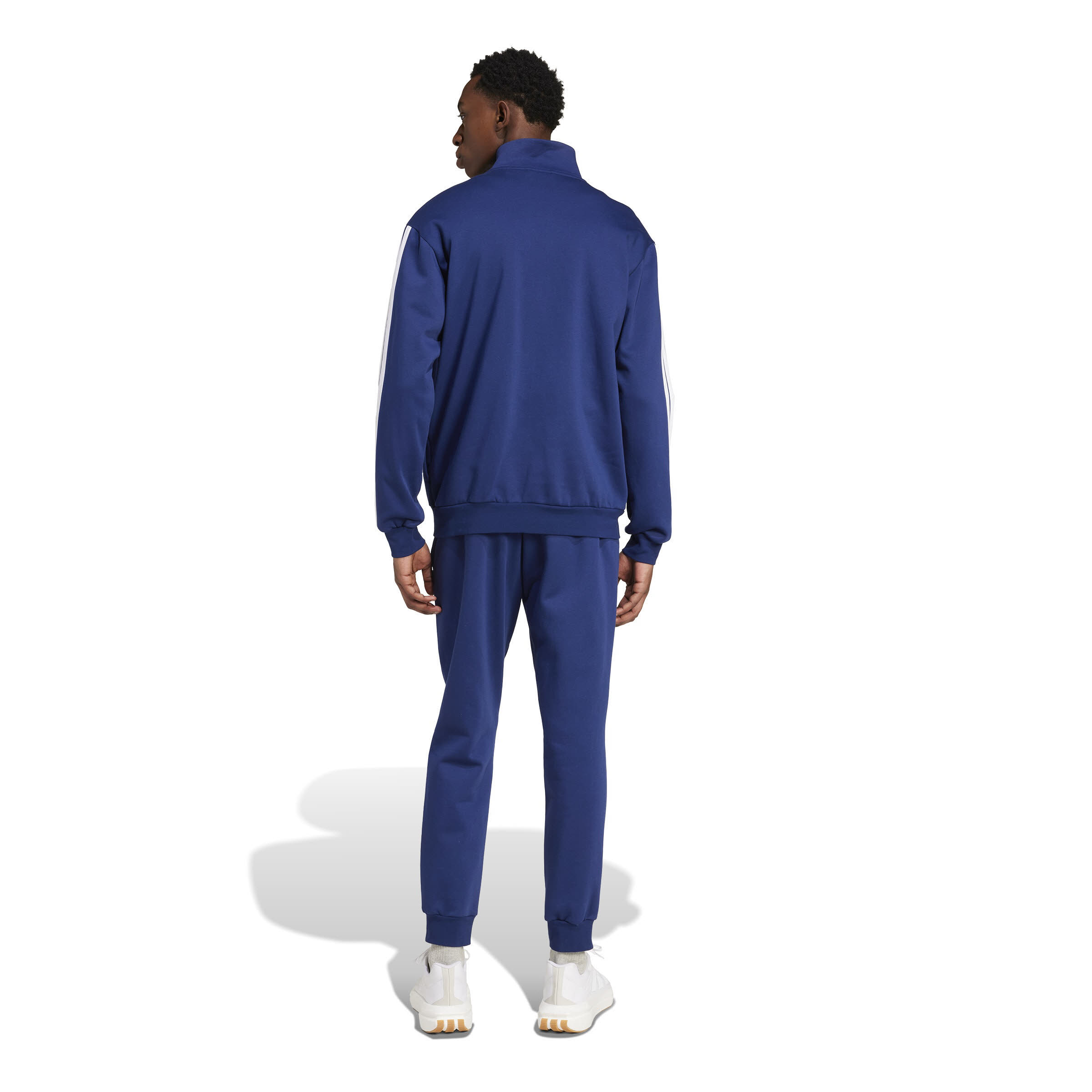 Adidas 3-STREIFEN FLEECE TRAININGSANZUG Herren blau