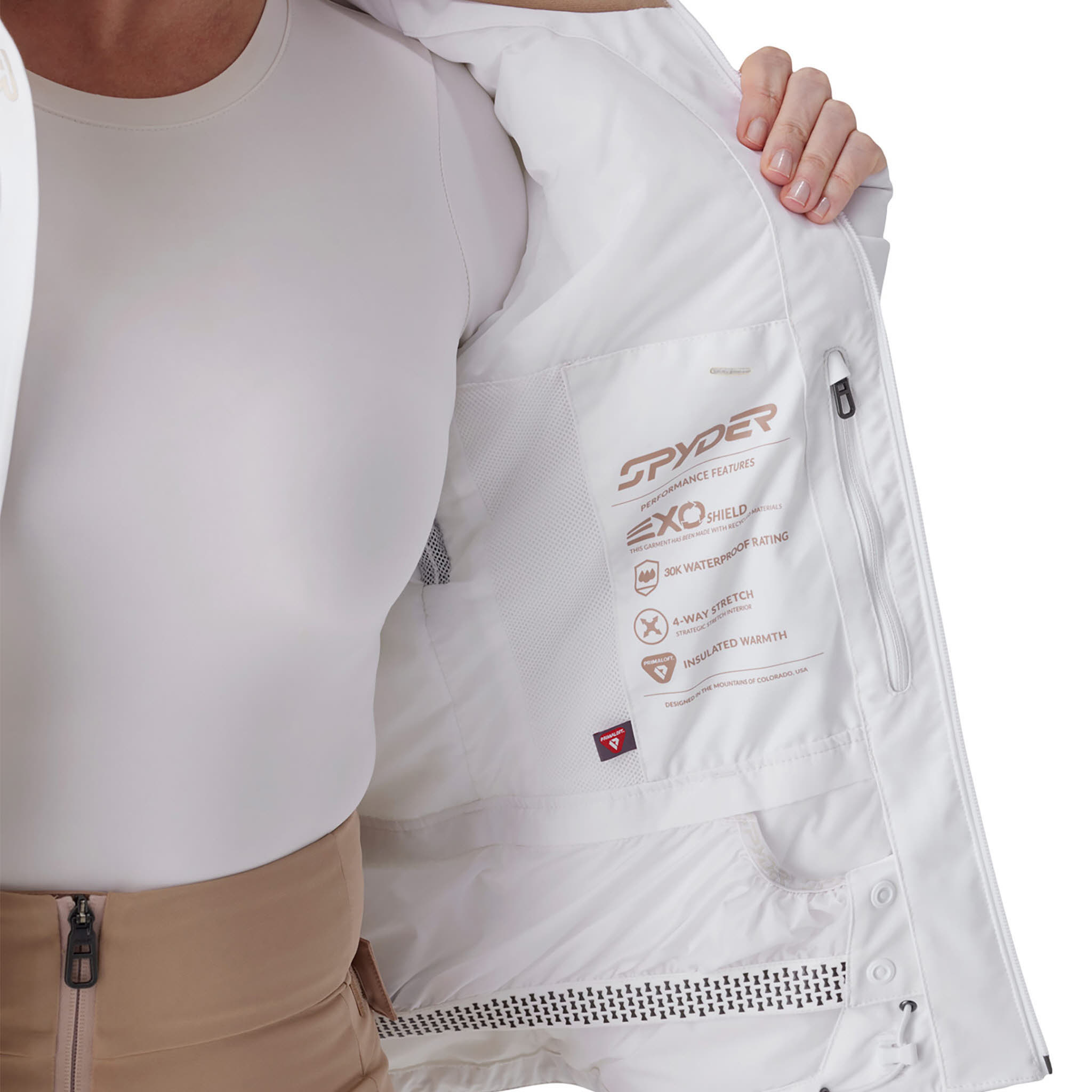 Spyder TITANIA JACKET Skijacke Damen weiß