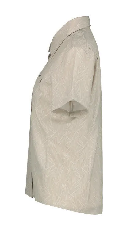 ICEPEAK BOVINA Damen Hemd kurzarm Bluse Freizeithemd puder