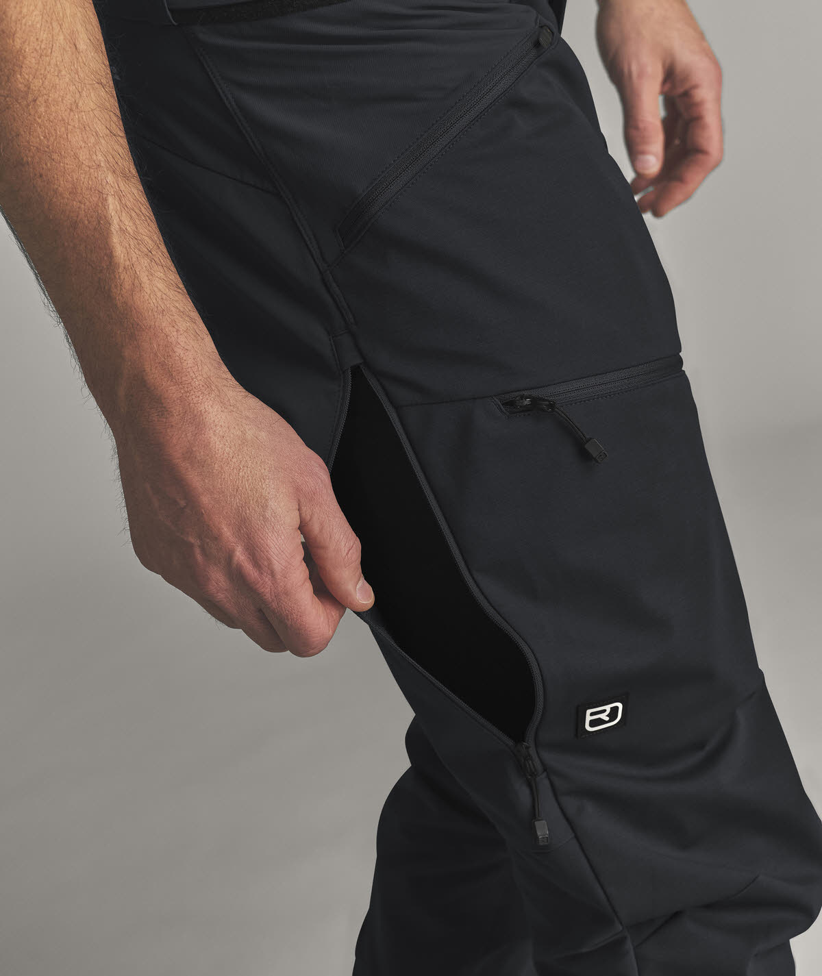 Ortovox Ortler Softshell Trekkinghose gefüttert Herren schwarz