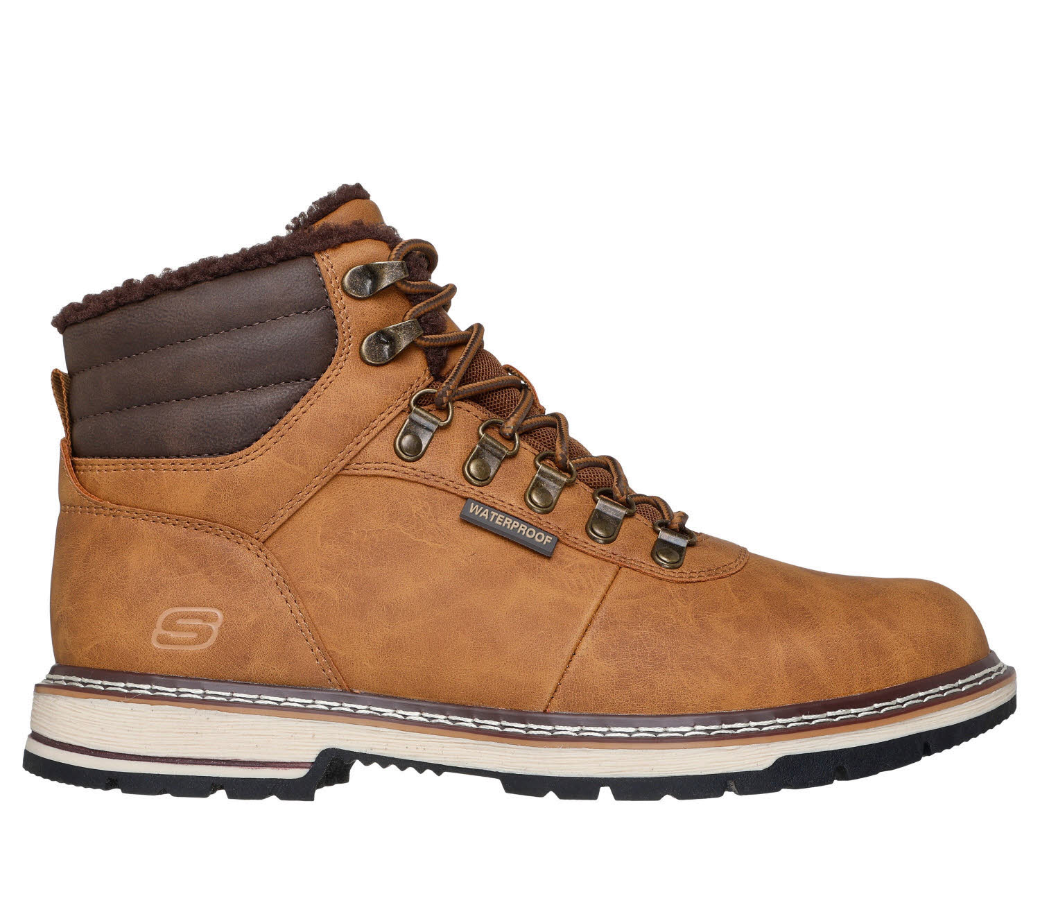 Skechers CORADO - MEMPHIS Herren Schnürstiefel wasserdicht beige