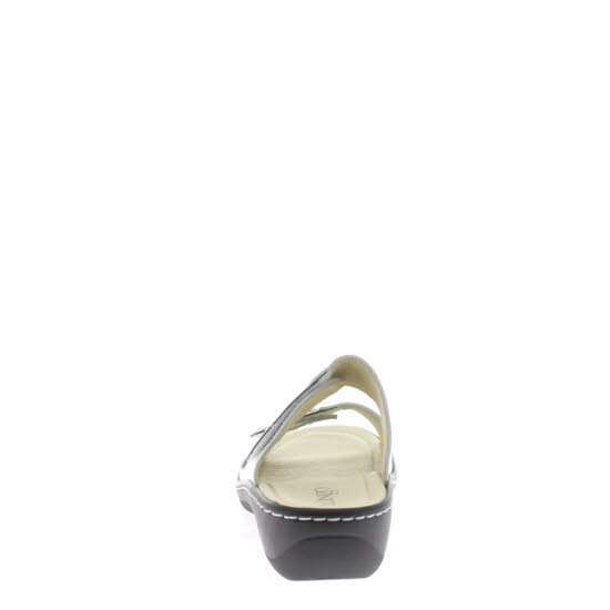 Longo Pantoletten Damen Modeschuh Bequemschuh weiß