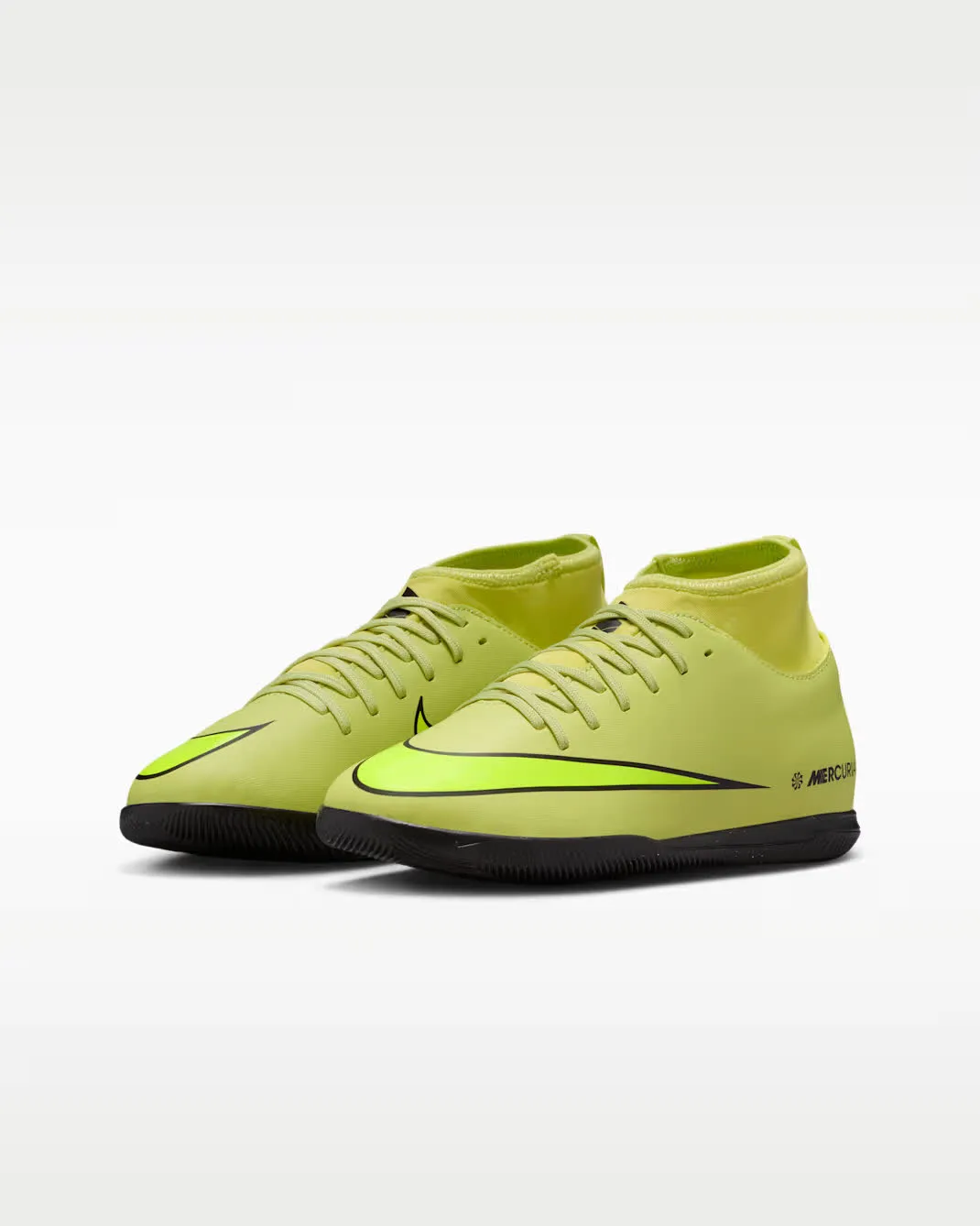 Nike Jr. Mercurial Superfly 10 Club Kinder Fußballschuhe Hallenschuhe limegrün