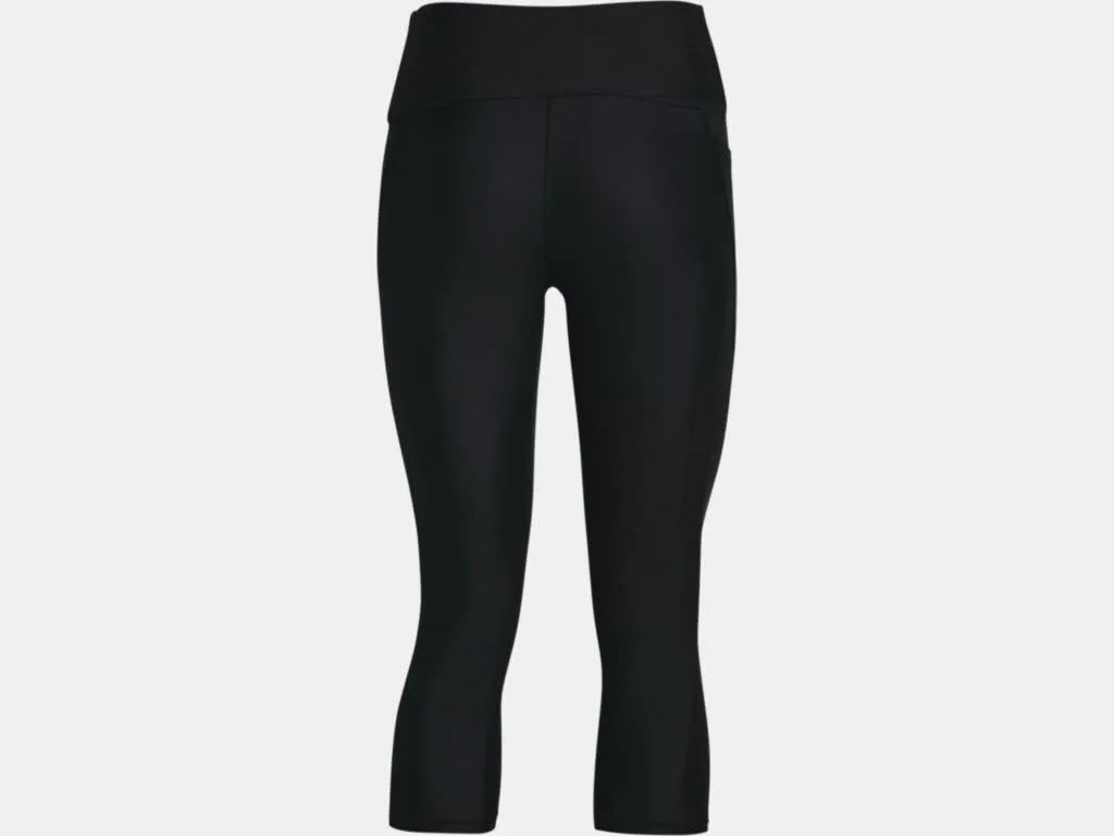 Under Armour Hi-Rise Capri 3/4 Damen Leggings Sporttights schwarz NEU