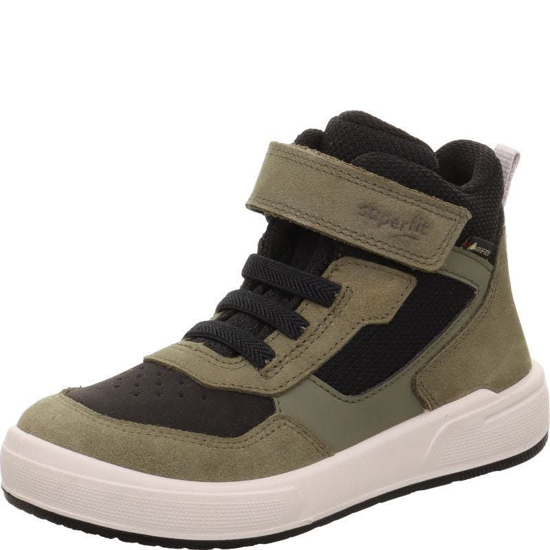 Superfit MAVERICK Kinder Sneaker High Freizeitschuhe grün/schwarz
