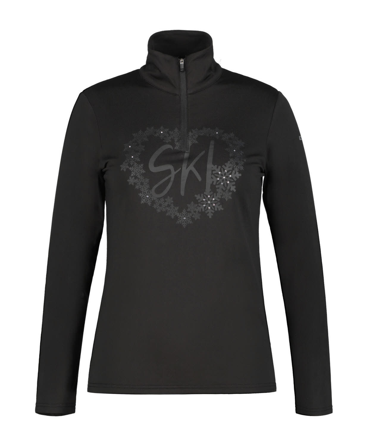 ICEPEAK ELLENTON Damen Midlayer Skirolli schwarz