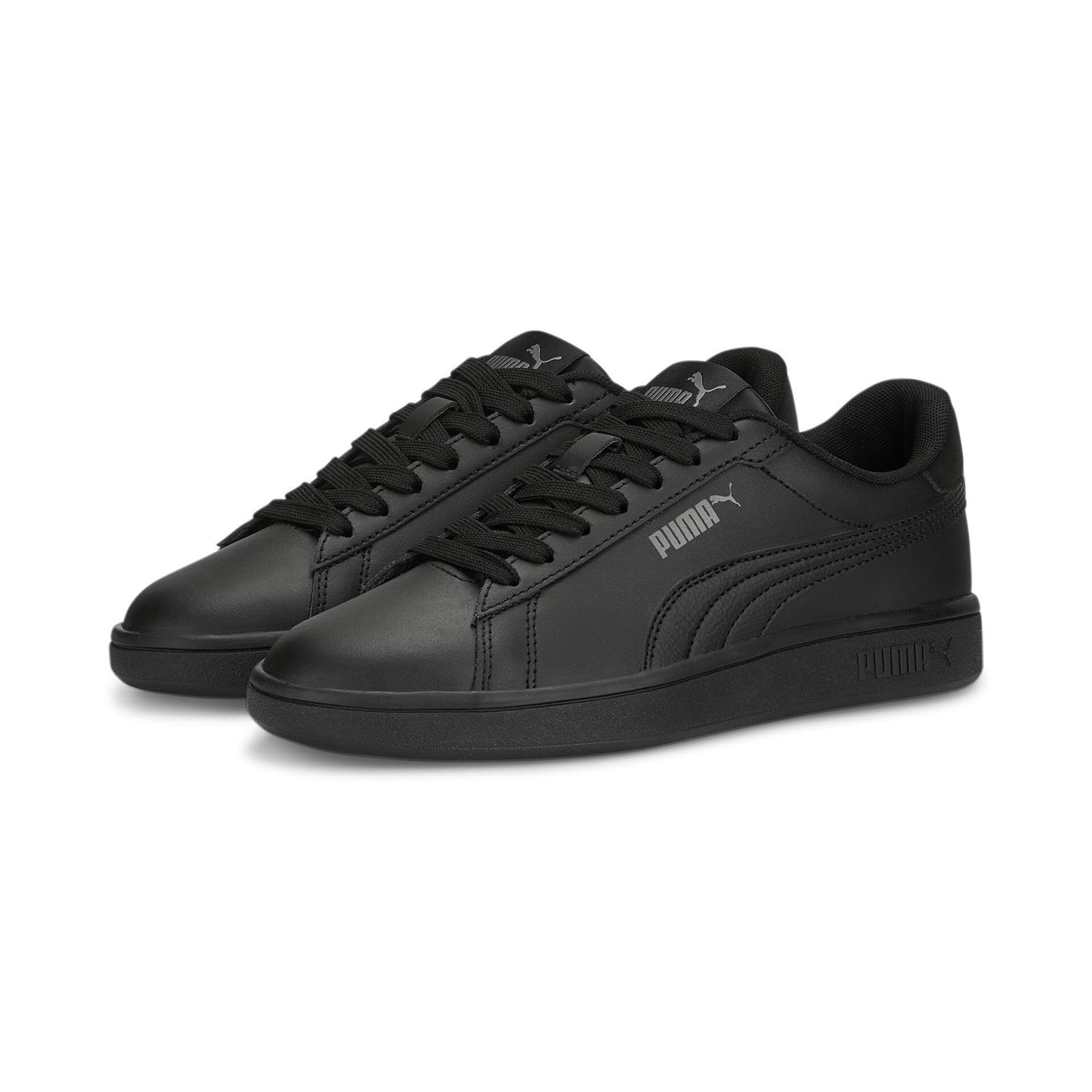 Puma Smash 3.0 Jungen Sneaker Freizeitschuhe schwarz