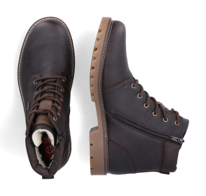 Rieker Herren Stiefelette Schnürer Schnürstiefel dunkelbraun