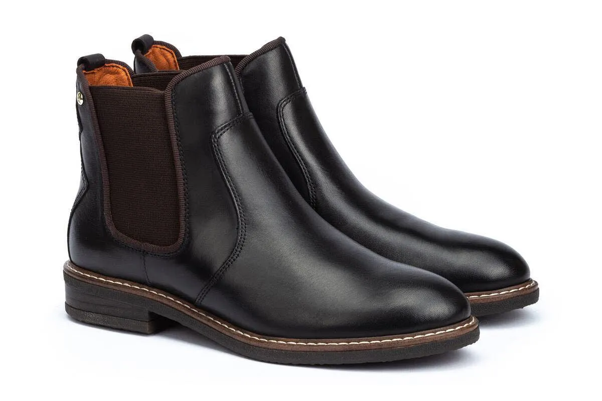 Pikolinos Aldaya Damen Stieflette Slipper ungefüttert schwarz NEU