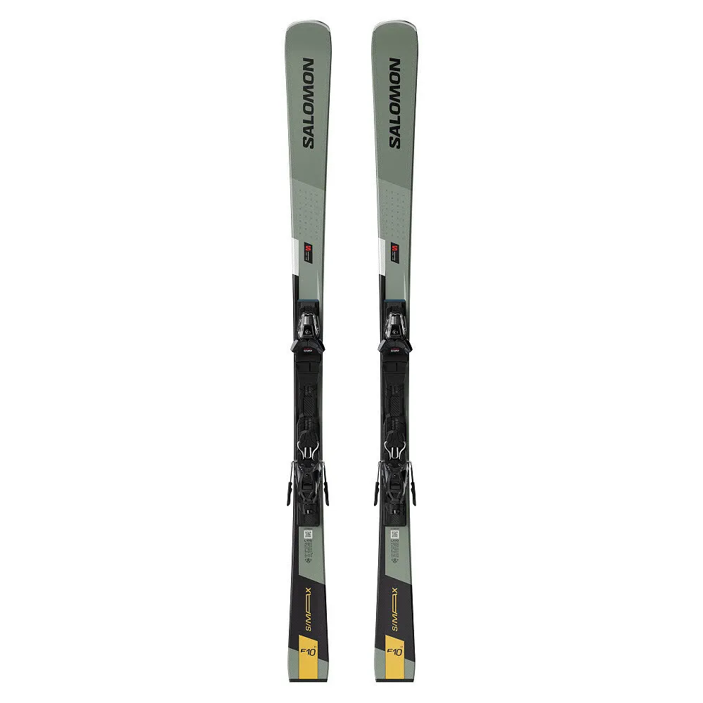 Salomon S/MAX F10 TI + M11 GW Slalom Ski Fortgeschrittene 24/25 grün