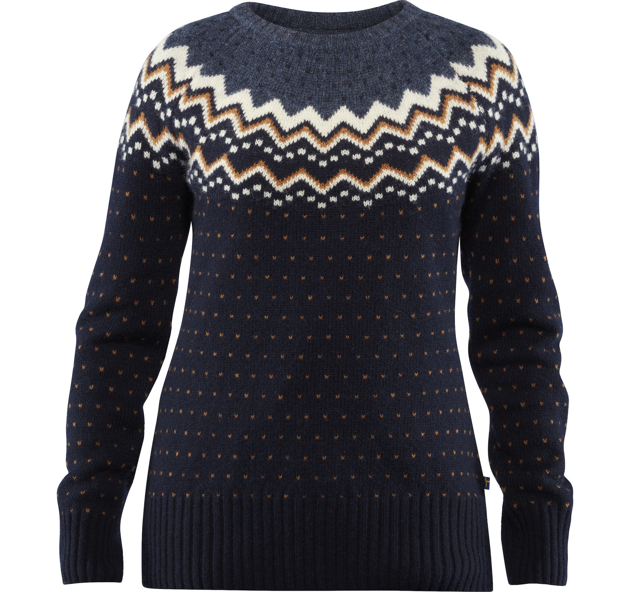Fjällräven Övik Knit Sweater W Damen Strickpullover Midlayer dark navy NEU