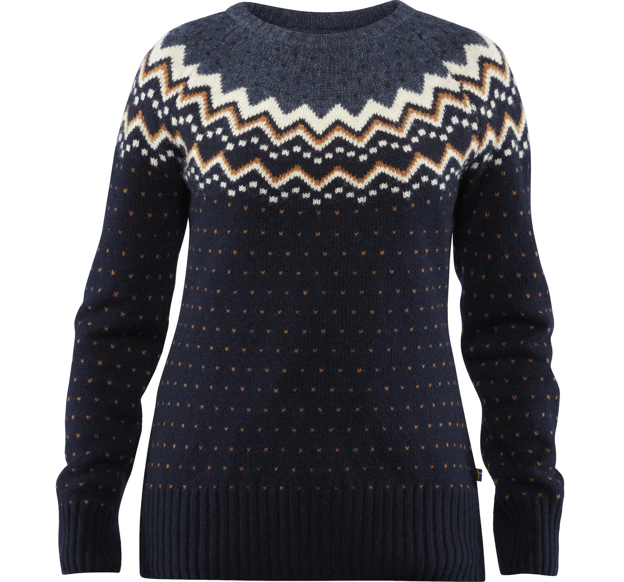 Fjällräven Övik Knit Sweater W Damen Strickpullover Midlayer dark navy NEU