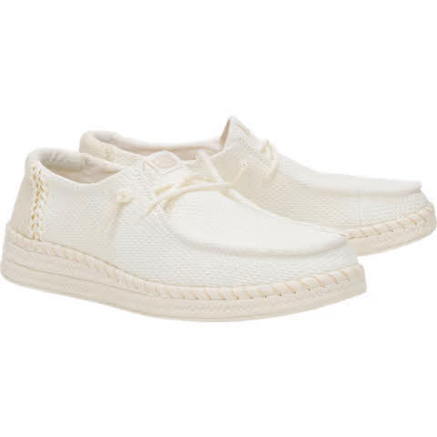 HEYDUDE Wendy Espadrille Woven Damen Halbschuhe weiß