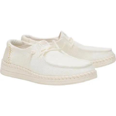 HEYDUDE Wendy Espadrille Woven Damen Halbschuhe weiß