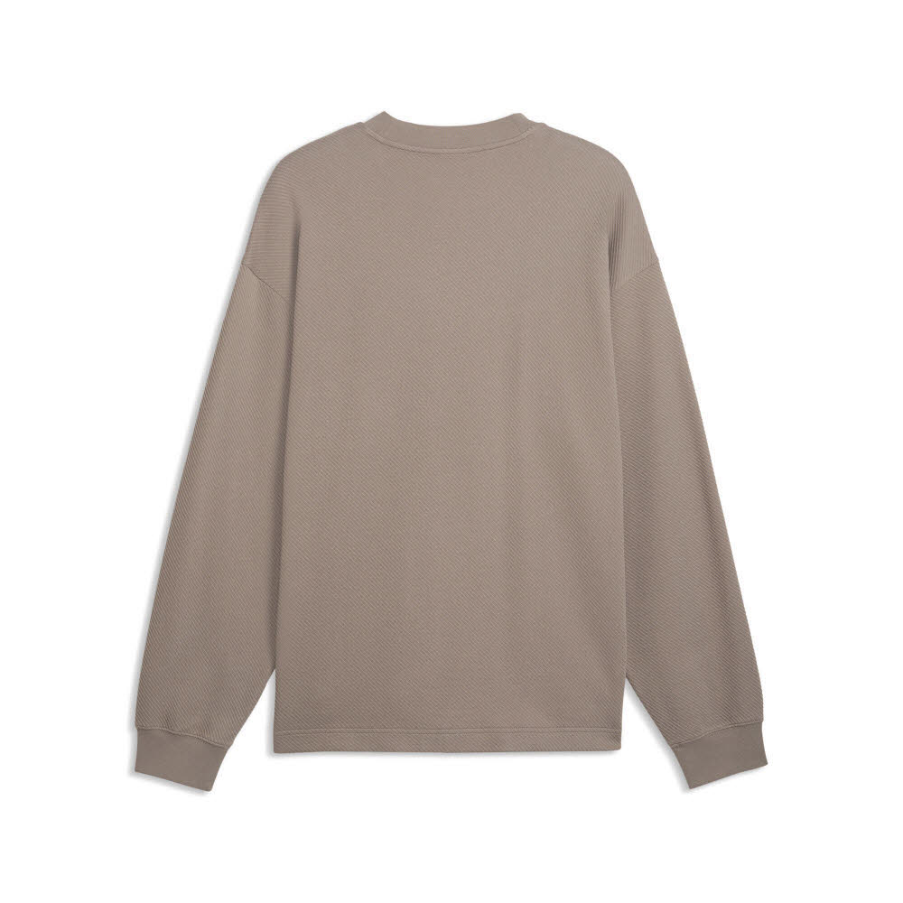 Puma ESS ELEVATED Relaxed Material Crew Herren Sweatshirt mouse gray