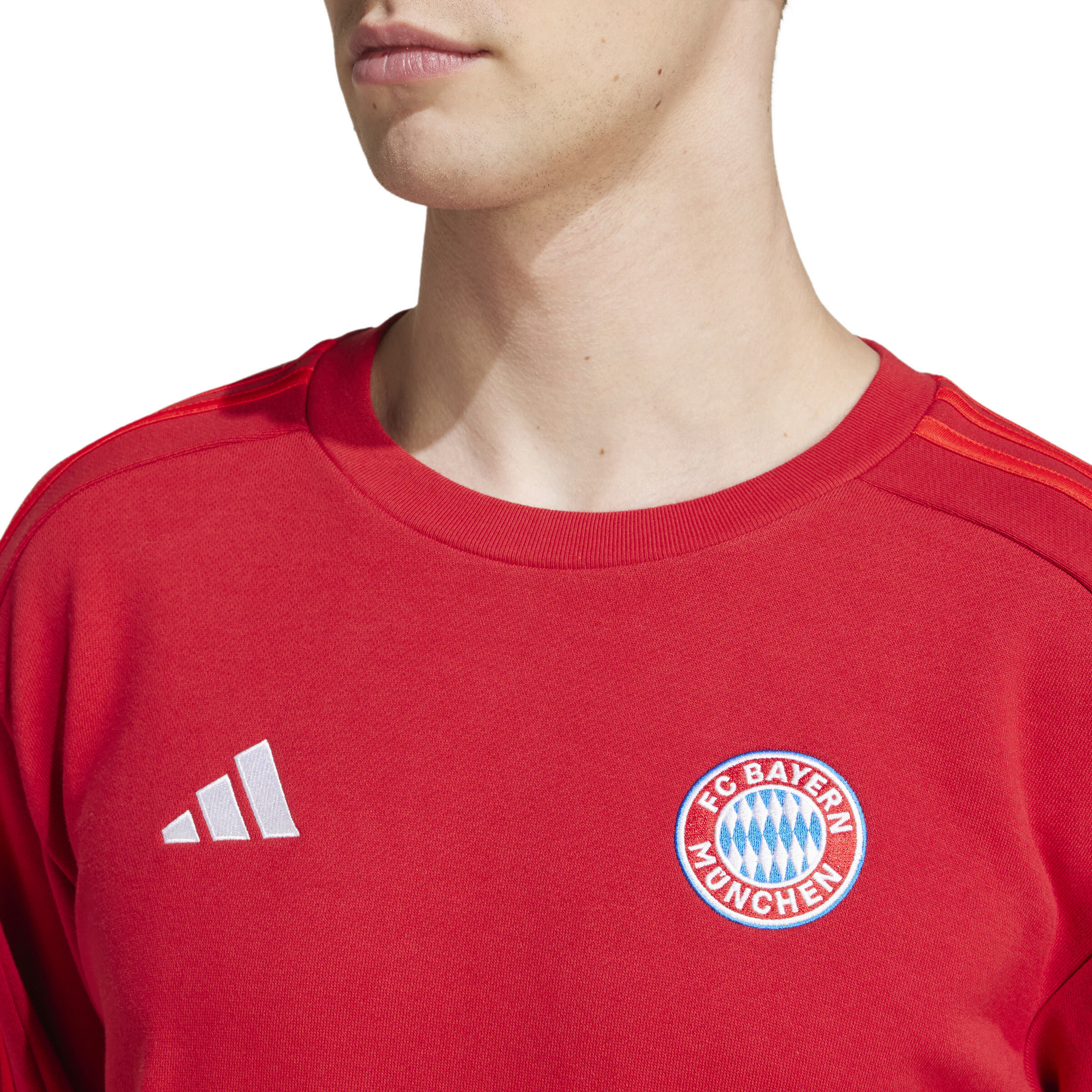 adidas FC Bayern München DNA Sweatshirt Pullover Herren rot