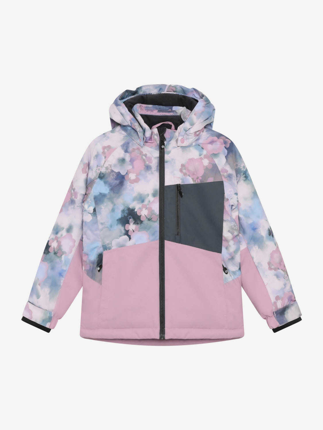 Color Kids Ski Jacket - Colorblock Mädchen Skijacke Winterjacke mauve mist