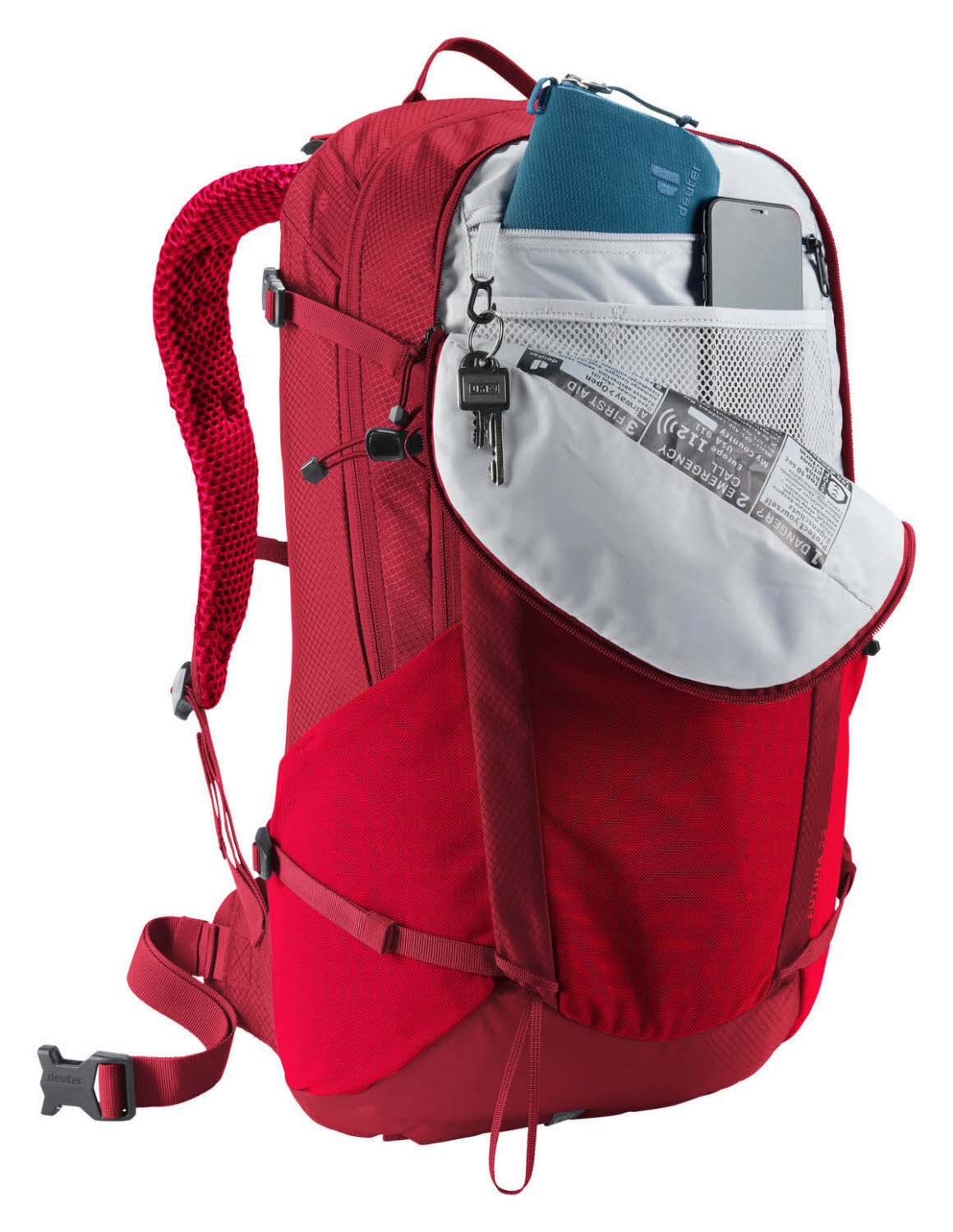 Deuter Futura 23 Erwachsenen Wanderrucksack Trekkingrucksack rot