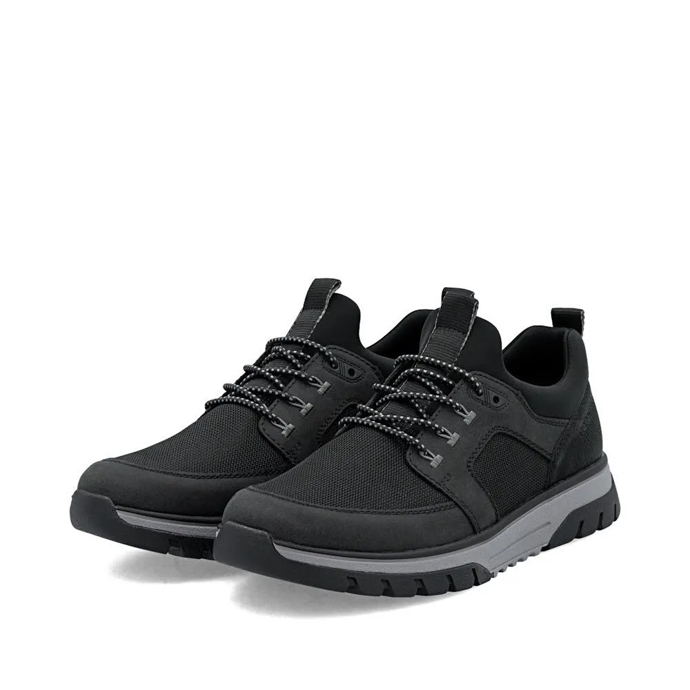 Rieker HWK Herren Halbschuhe Slipper schwarz