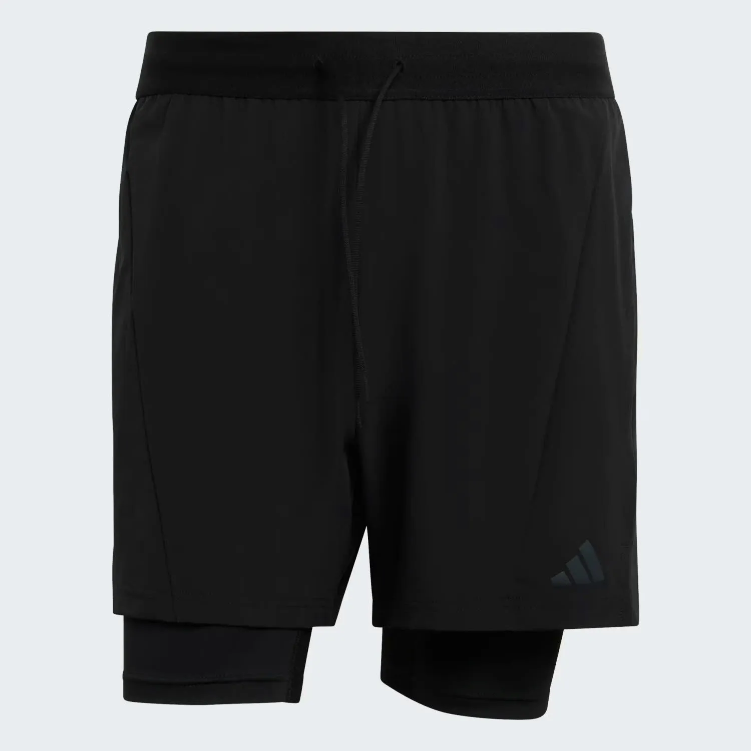 adidas D4T WORKOUT 2IN1 SHORTS Herren Workoutshorts Laufshorts schwarz