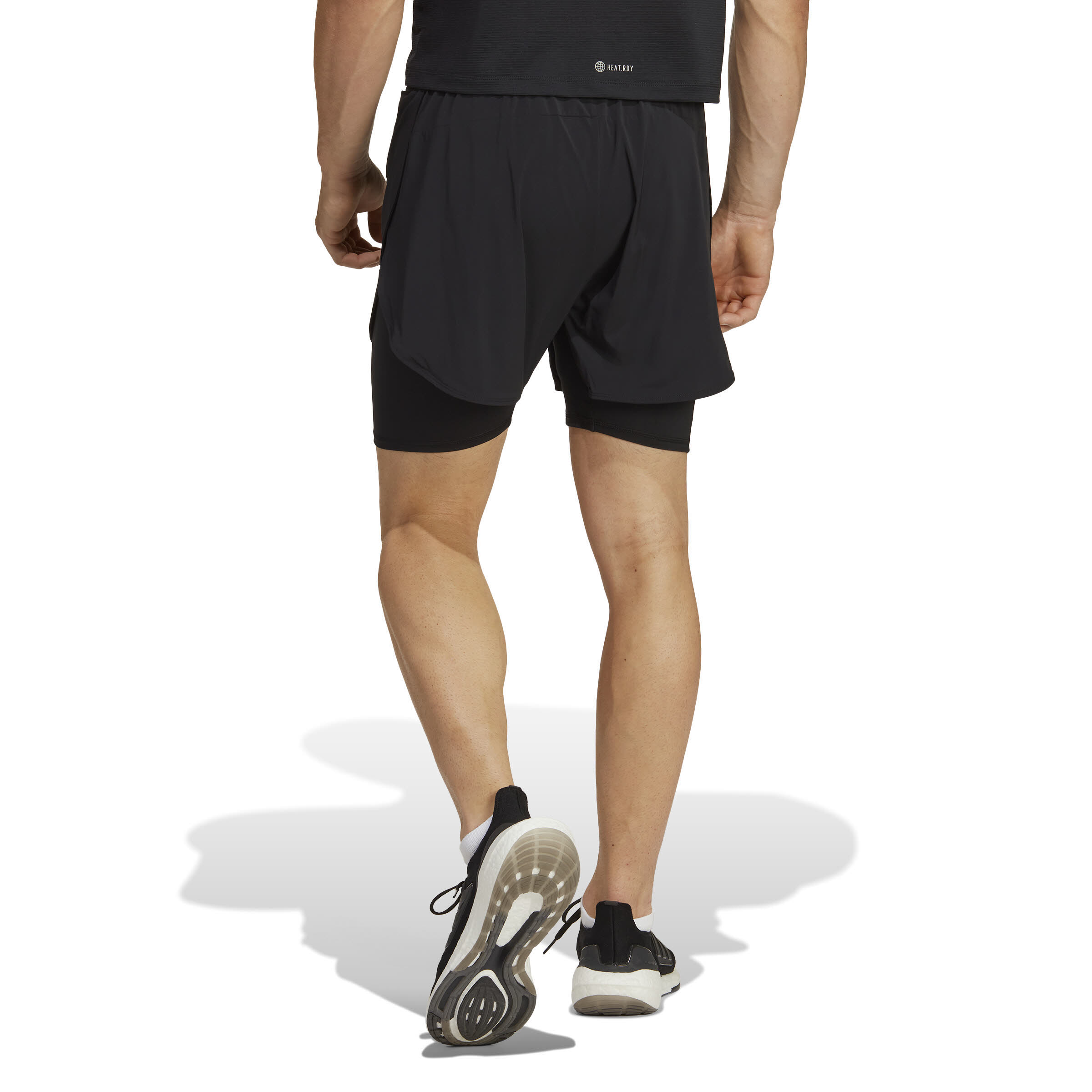 adidas HEAT.RDY HIIT 2-in-1 Trainingsshorts Herren schwarz