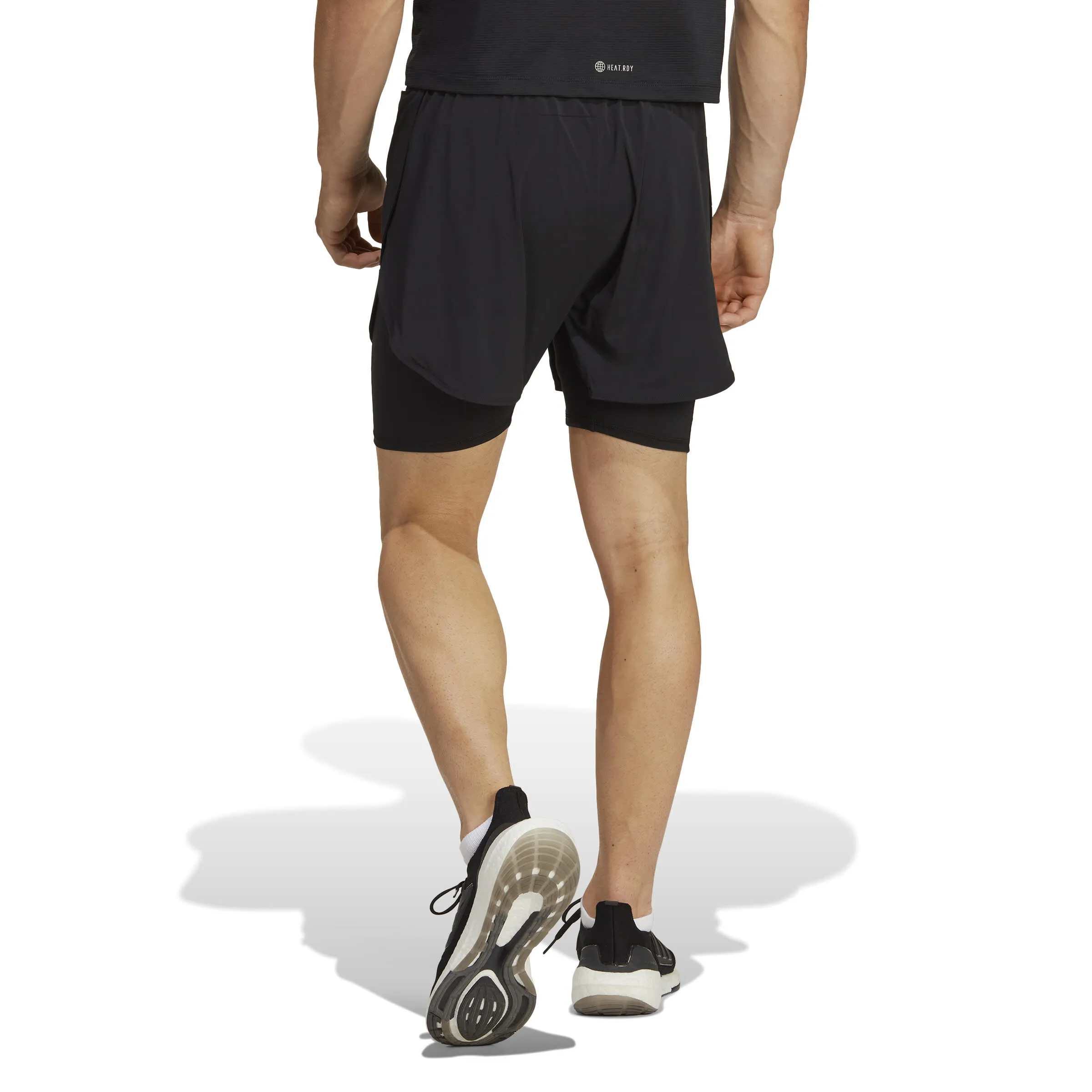 adidas HEAT.RDY HIIT 2-in-1 Trainingsshorts Herren schwarz