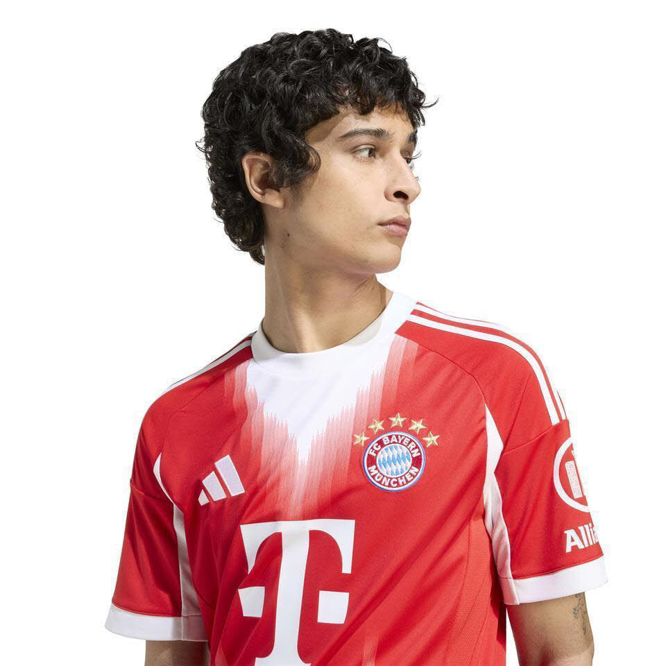 adidas FC Bayern München 25/26 Heimtrikot Herren Fußballtrikot rot/weiß