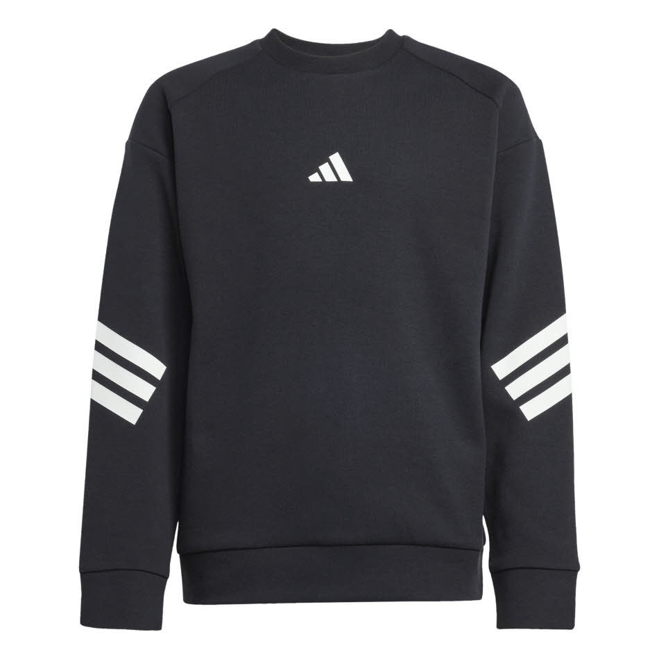 adidas Future Icons 3-Streifen Sweatshirt Kinder schwarz/weiß