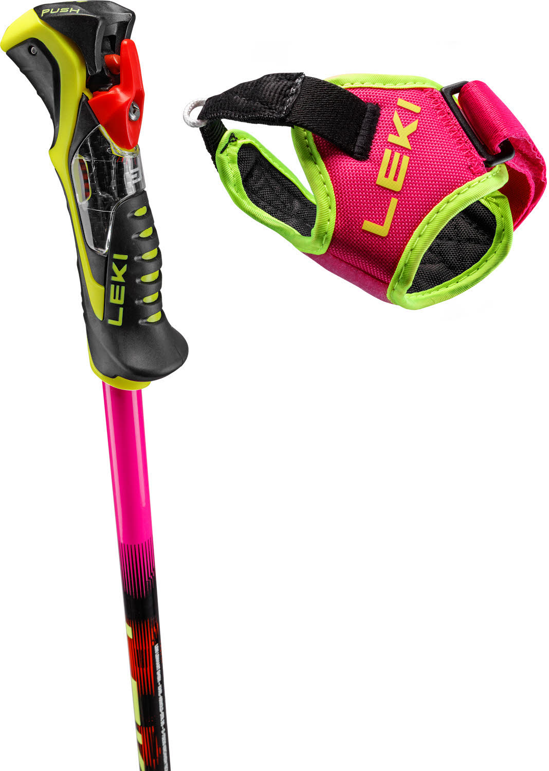 Leki Venom SL TR Unisex Skistöcke Ski Poles pink/orange