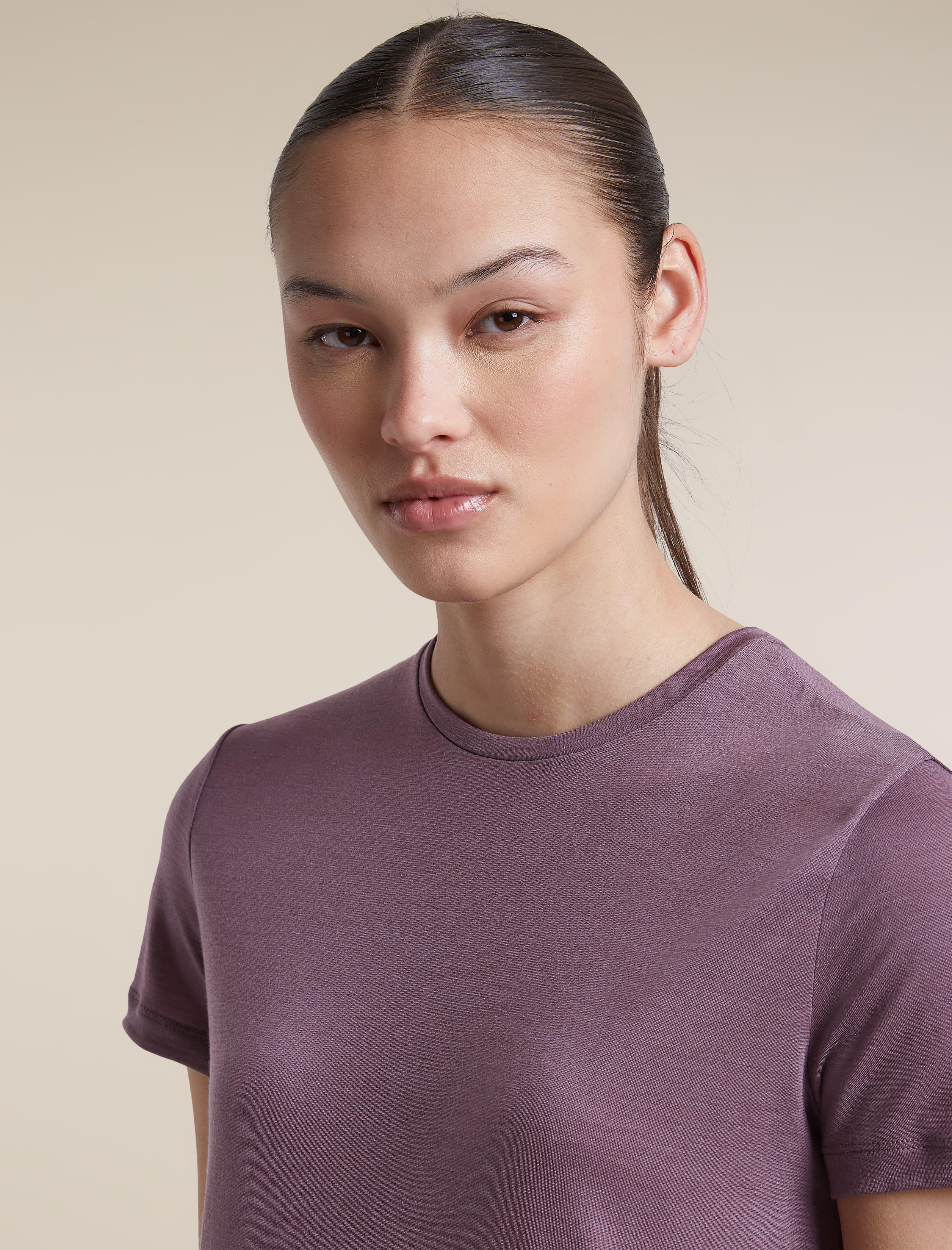 Icebreaker DA Mer 125 Cool-Lit Sphere SS Tee Alta T-Shirt Damen lila