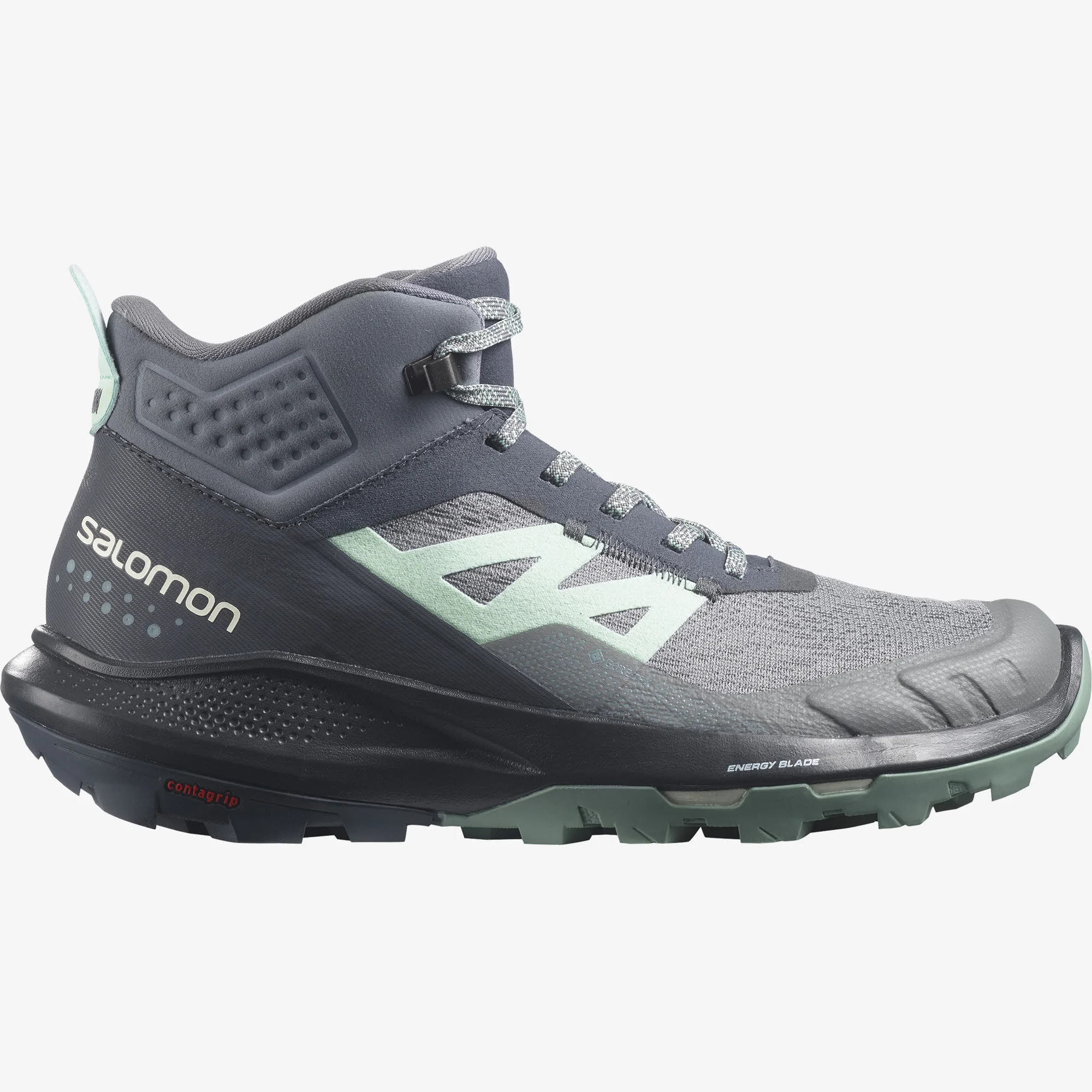 Salomon Outpulse Mid GTX Wanderschuh Trailrunning Trekkingschuh Gelände Damen grau NEU