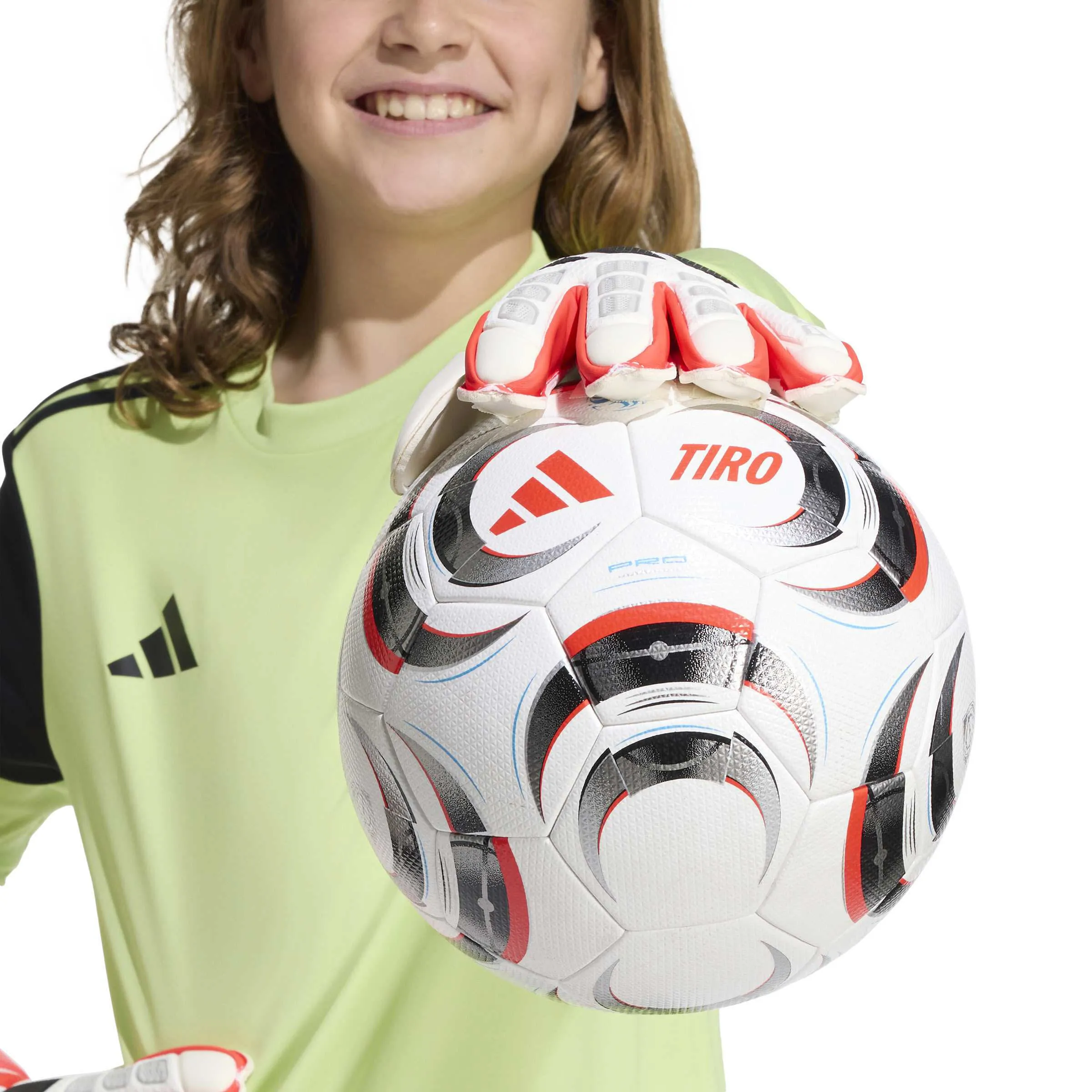 adidas PREDATOR TORWARTHANDSCHUH MATCH Jr. Kinder Torwarthandschuhe weiß/rot
