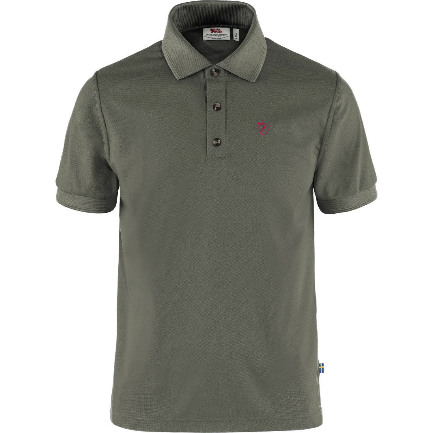 Fjällräven Crowley Pique Shirt M Herren Poloshirt Wandershirt Freizeitshirt mountain grey