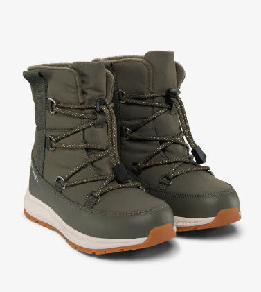 Viking Equip Warm WP SL JR Winterstiefel Kinder Jungen dunkelgrün