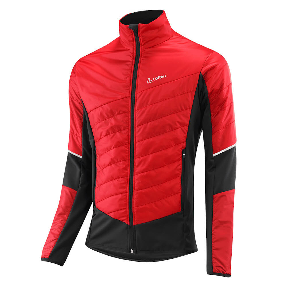 Löffler HYBRIDJACKET PL60 Herren Langlaufjacke Daunenjacke rot
