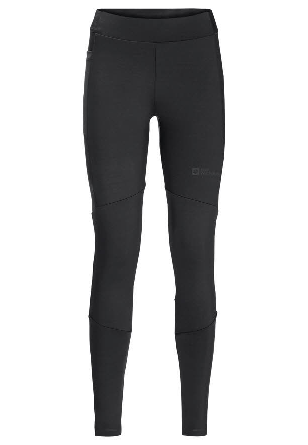 Jack Wolfskin Bernatal Damen Wanderhose Leggins Schwarz