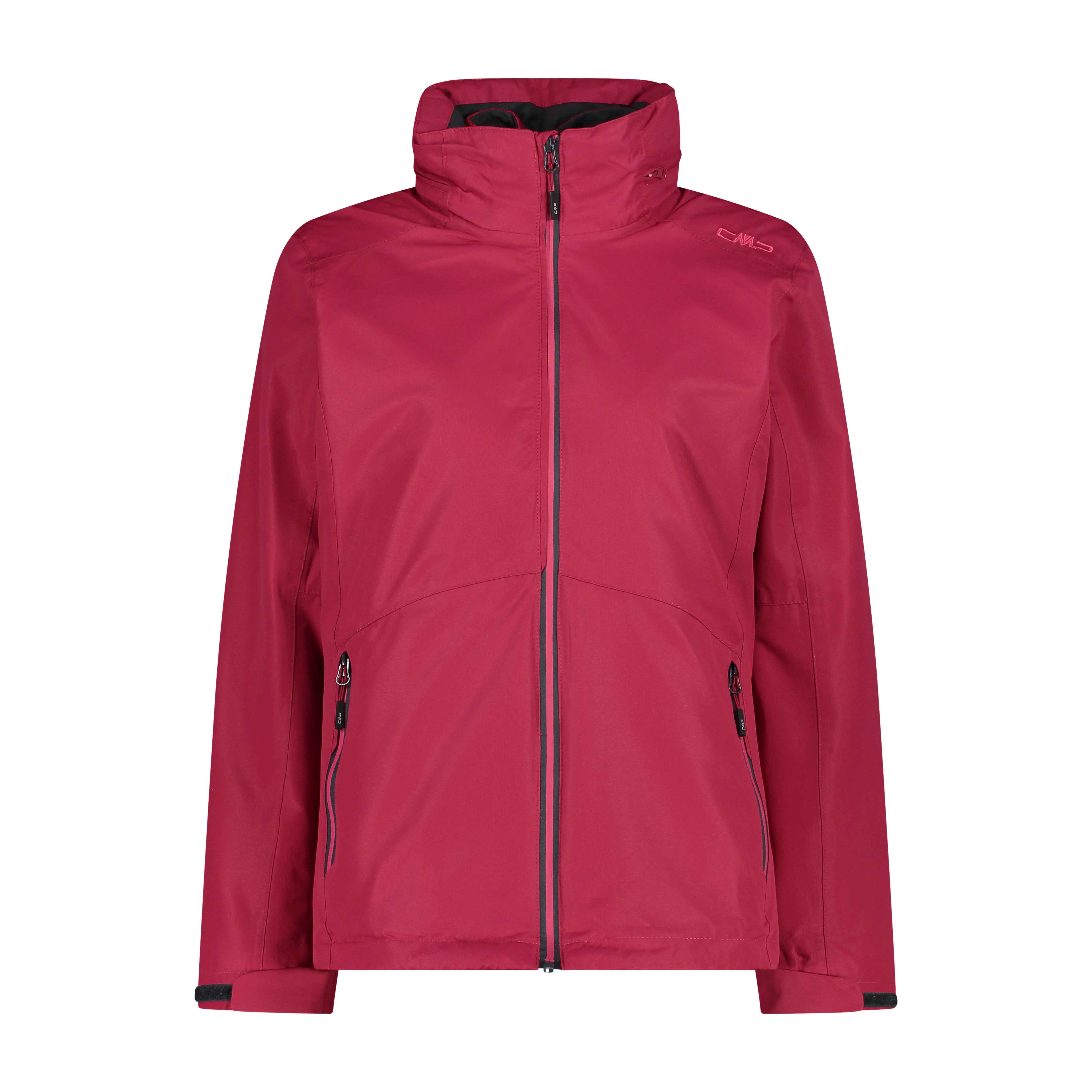 CMP Damen Jacke Kombijacke Windjacke Fleecejacke rot
