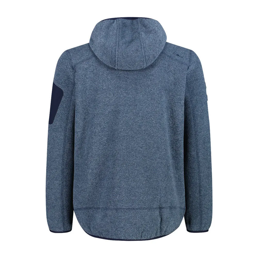 CMP MAN JACKET FIX HOOD Herren Fleecejacke blau