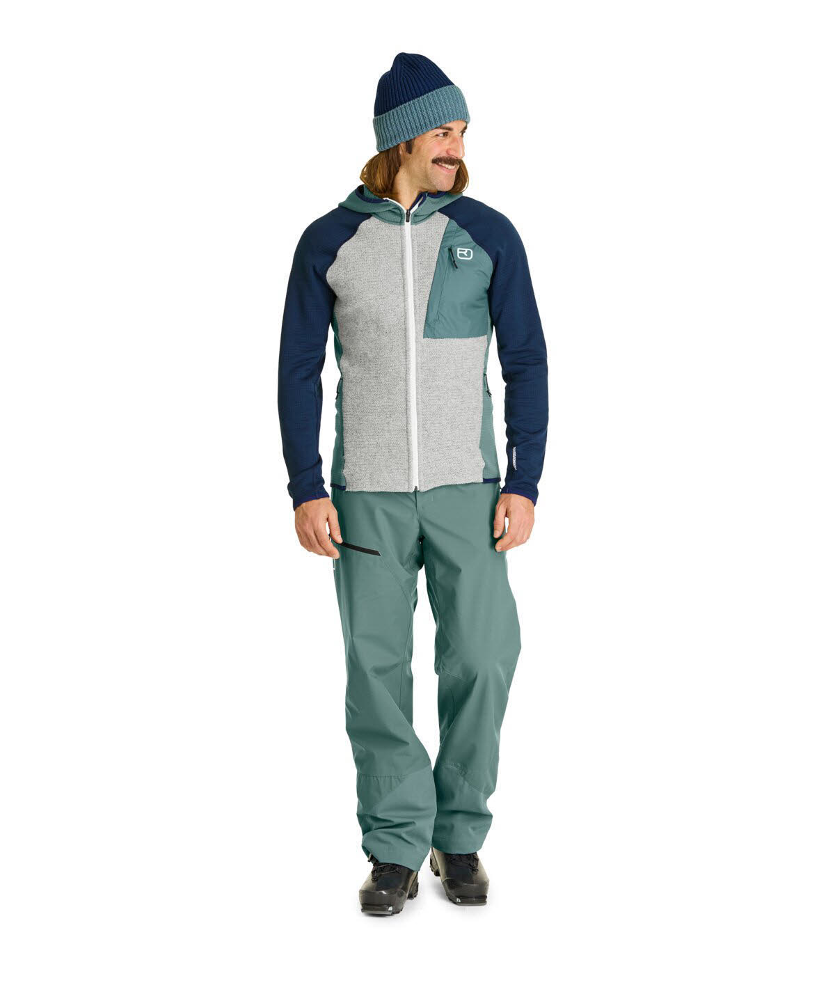 Ortovox Knit Hoody Fleecejacke Herren braun