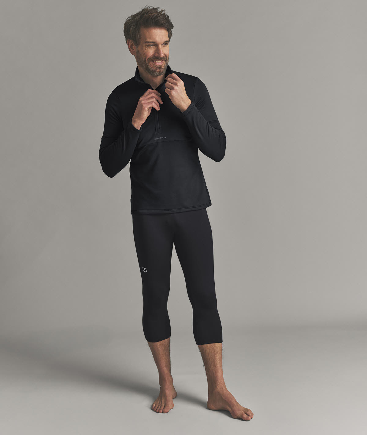 Ortovox Fleece Light Zip Skirolli Herren schwarz