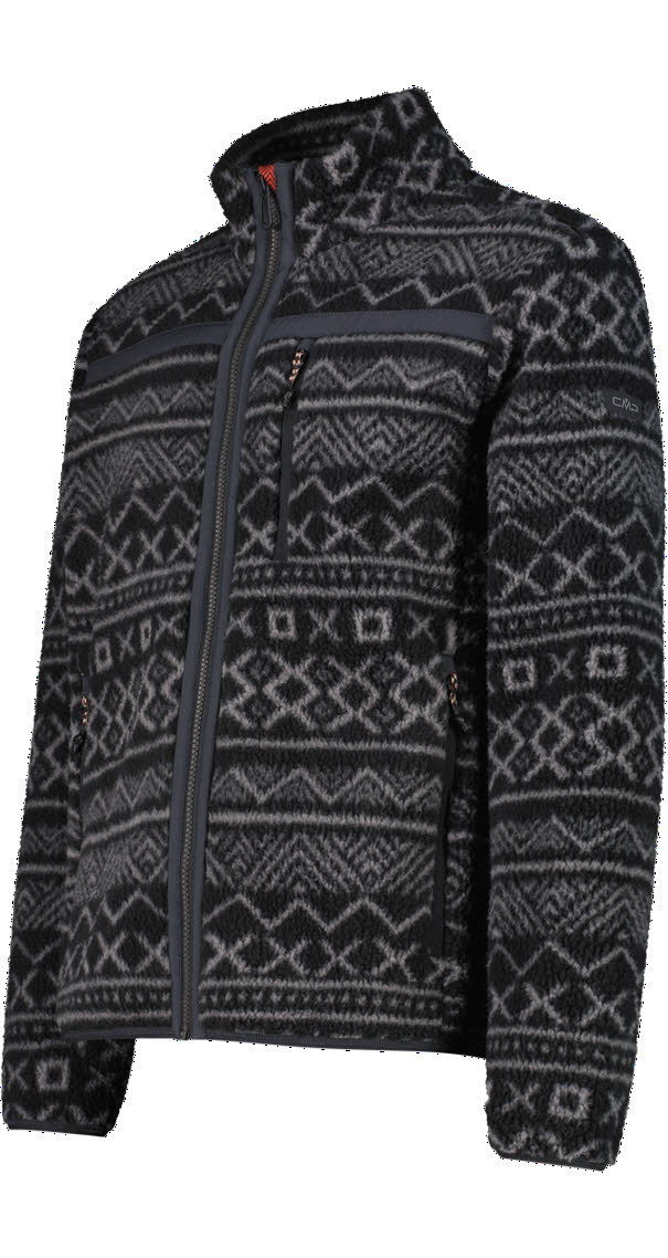 CAMPAGNOLO MAN JACKET Fleecejacke Herren grau/anthrazit
