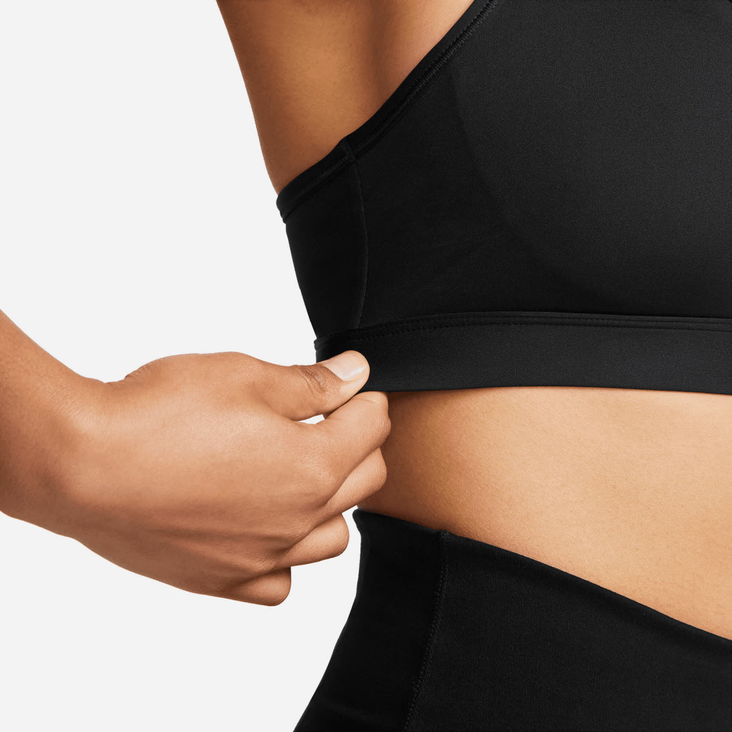 NIKE DRI-FIT SWOOSH WOMEN"S Damen Sport-BH Bra schwarz