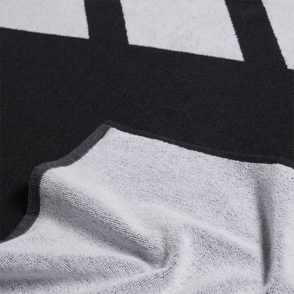 adidas Handtuch groß Badehandtuch schwarz/weiß