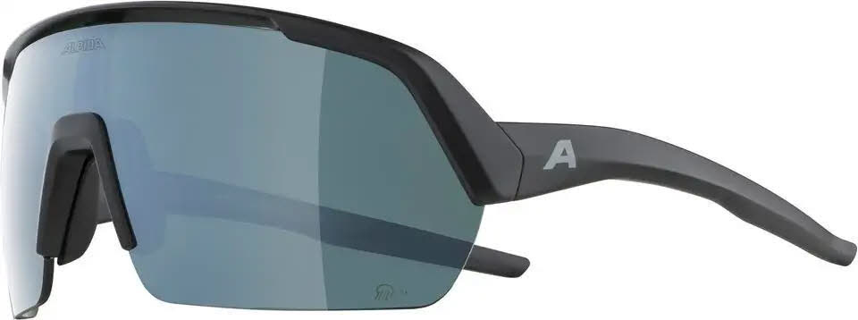 Alpina TURBO HR Q-LITE Unisex Sportbrille Radsportbrille Sonnenbrille black matt