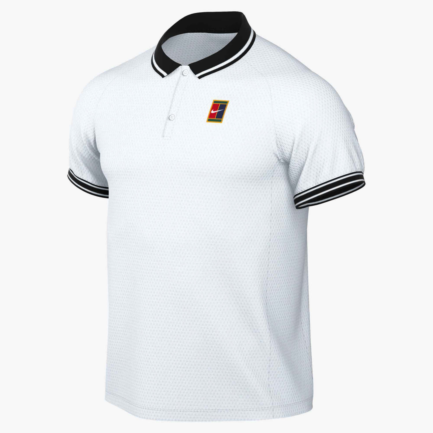 NikeCourt Heritage Men"s Herren Tennisshirt Poloshirt weiß